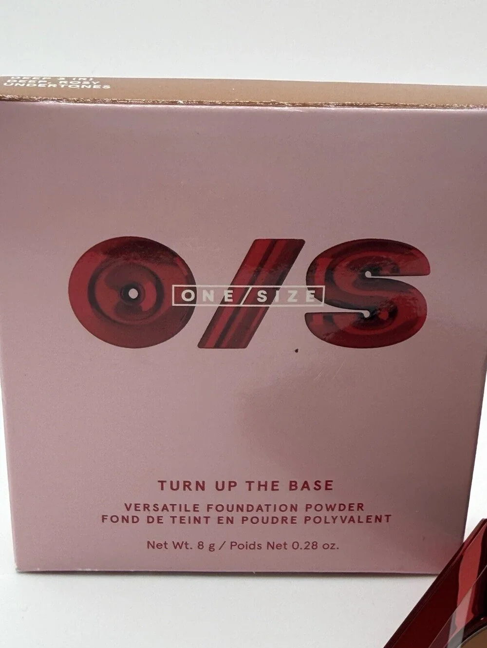 ONE SIZE Turn Up The Base Powder Foundation Deep 3 R 0.28 oz NEW IN BOX
